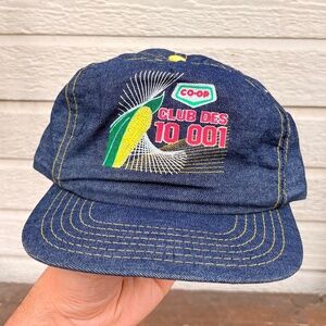 Vintage CO-OP Corn farming hat denim trucker hat snapback